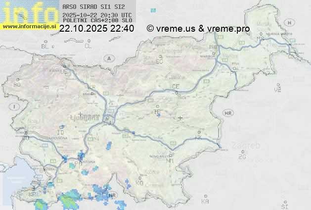 Radarska karta padavin