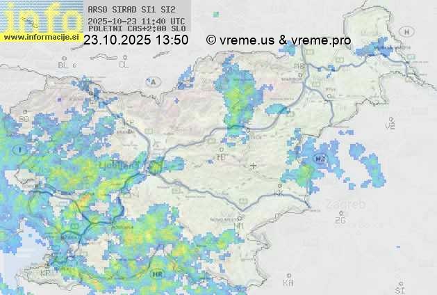 Radarska karta padavin