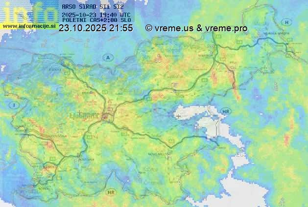 Radarska karta padavin