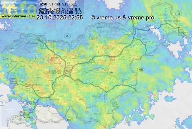 Radarska karta padavin