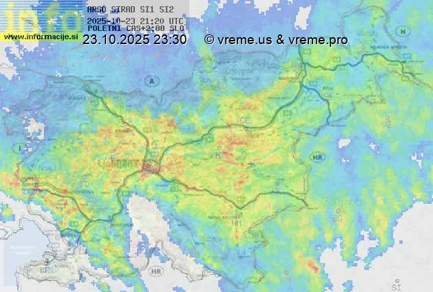 Radarska karta padavin