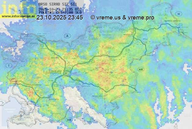 Radarska karta padavin