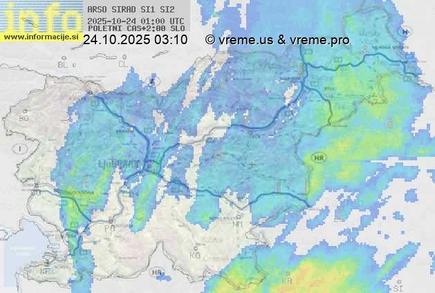 Radarska karta padavin