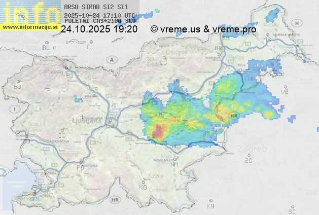 Radarska karta padavin