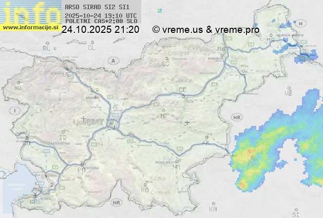 Radarska karta padavin