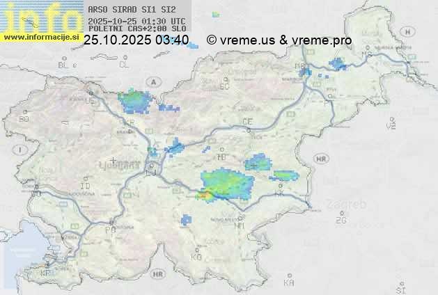 Radarska karta padavin