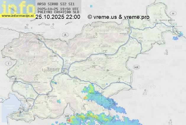 Radarska karta padavin