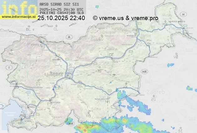 Radarska karta padavin
