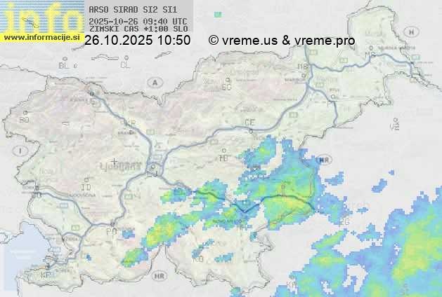 Radarska karta padavin