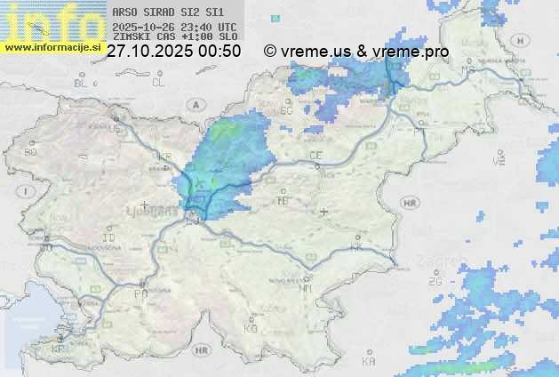 Radarska karta padavin
