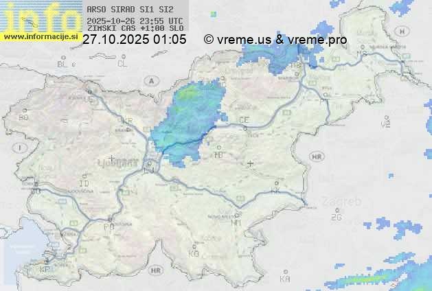 Radarska karta padavin