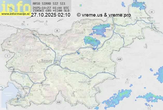 Radarska karta padavin