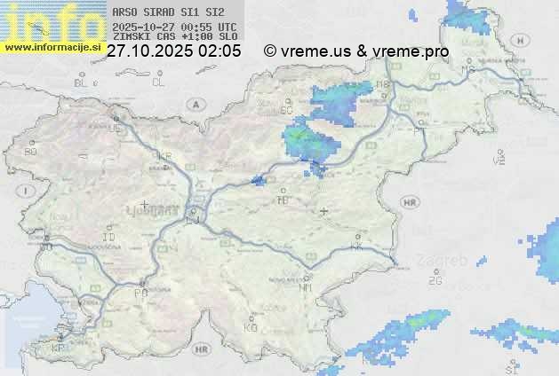 Radarska karta padavin
