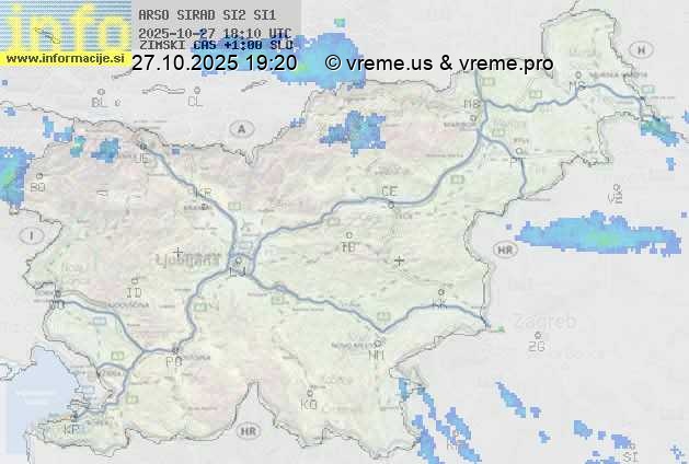 Radarska karta padavin