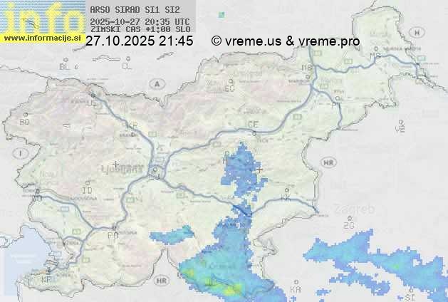 Radarska karta padavin