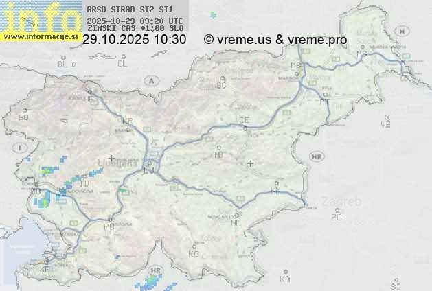 Radarska karta padavin