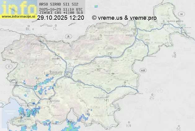 Radarska karta padavin