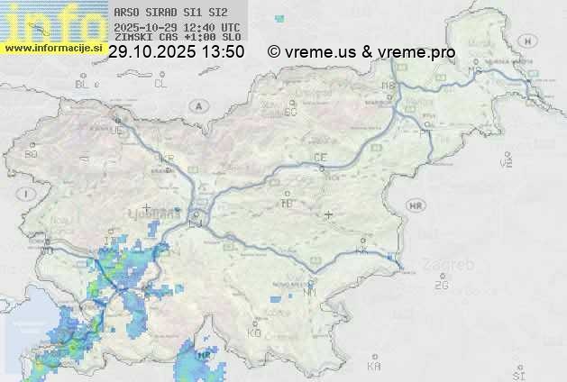 Radarska karta padavin