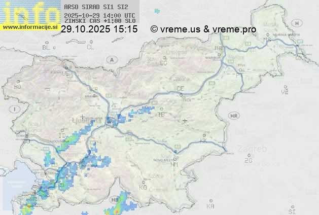 Radarska karta padavin