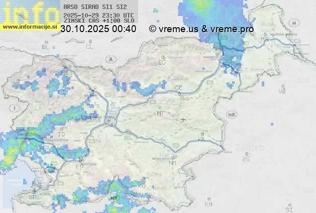 Radarska karta padavin