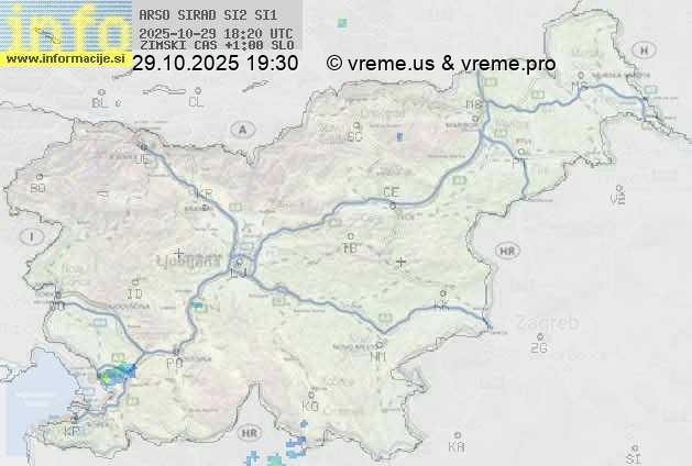 Radarska karta padavin