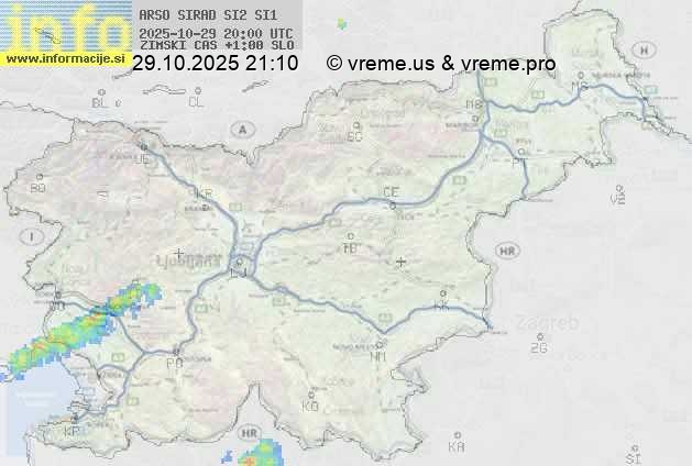 Radarska karta padavin