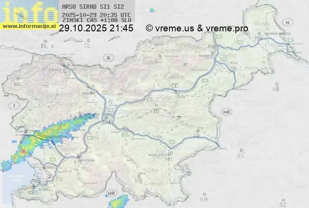 Radarska karta padavin