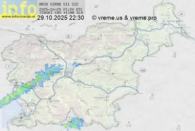 Radarska karta padavin