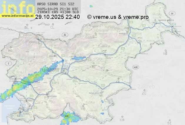 Radarska karta padavin