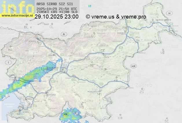 Radarska karta padavin