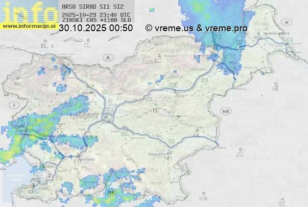 Radarska karta padavin