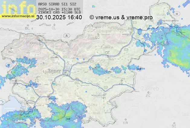Radarska karta padavin