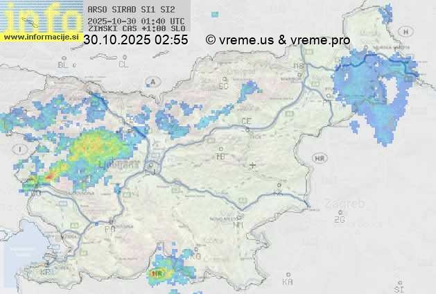 Radarska karta padavin