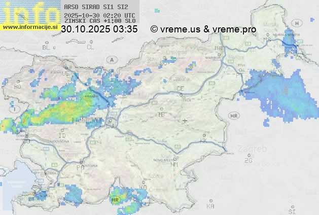 Radarska karta padavin