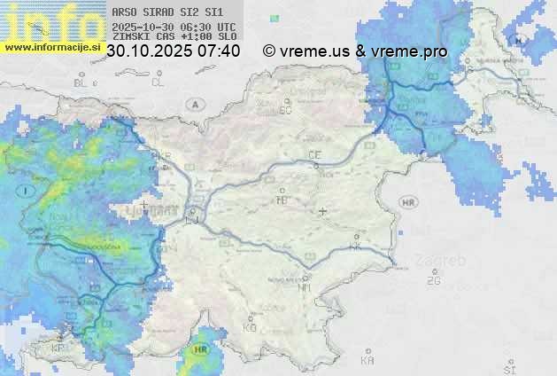 Radarska karta padavin