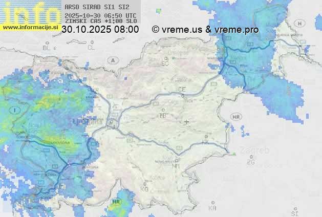 Radarska karta padavin