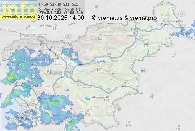 Radarska karta padavin