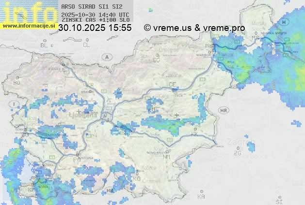 Radarska karta padavin