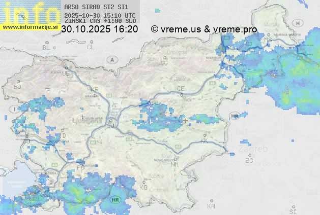 Radarska karta padavin