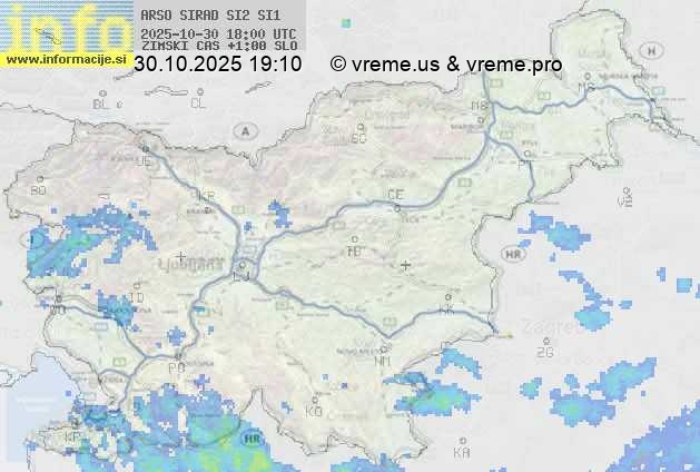 Radarska karta padavin