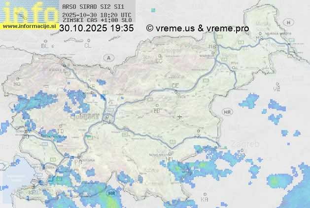 Radarska karta padavin