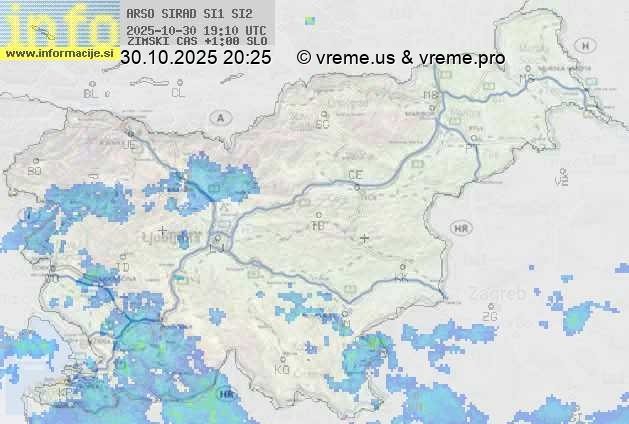 Radarska karta padavin