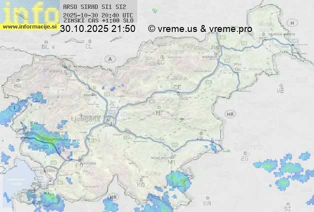 Radarska karta padavin