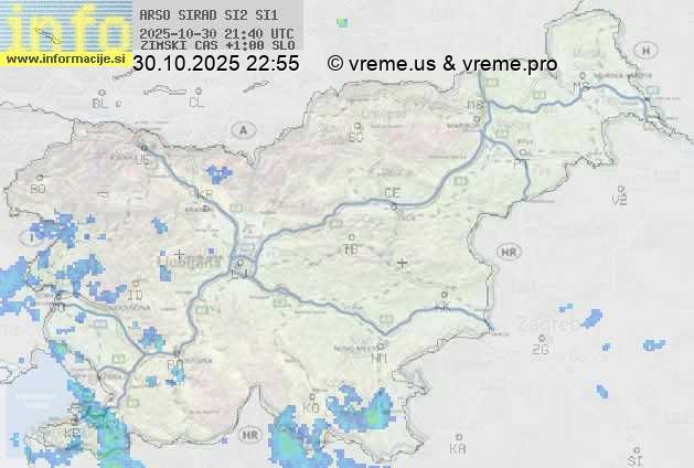 Radarska karta padavin