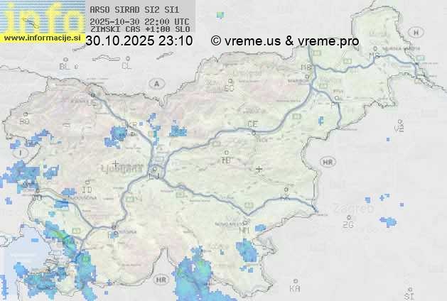 Radarska karta padavin