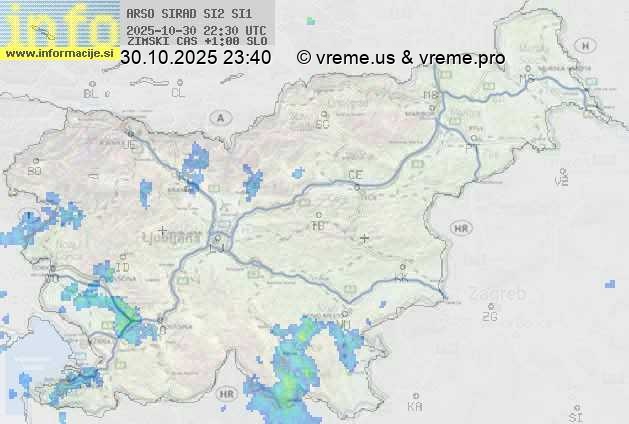 Radarska karta padavin