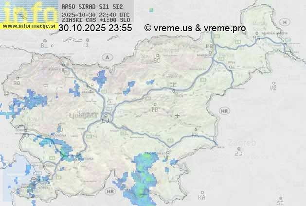 Radarska karta padavin