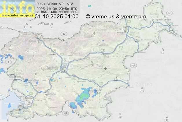 Radarska karta padavin