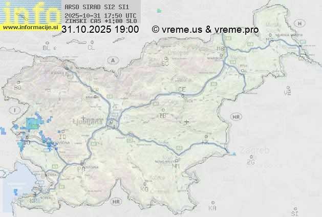 Radarska karta padavin