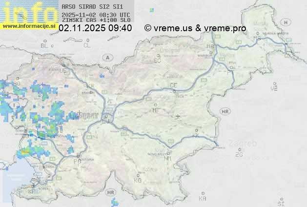 Radarska karta padavin